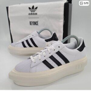 ADIDAS + BEYONCE SUPERSTAR PLATFORM SHOES SIZE 8